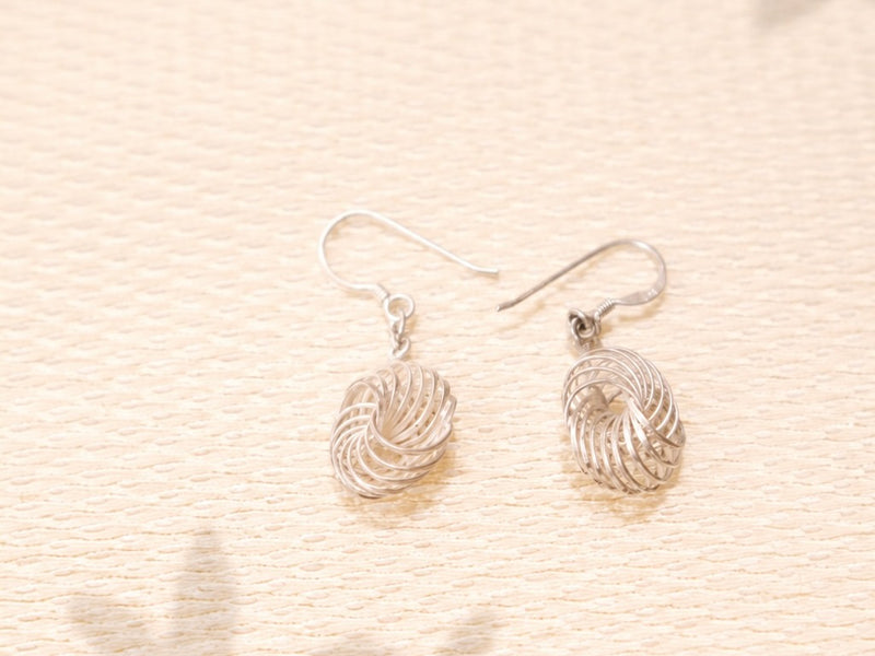 ARGENT Boucle d’oreille en spiral