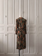 VINTAGE robe 90s imprimé fleuri taille 38