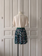 VINTAGE Sandro top blanc tissé esprit années 80