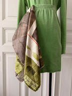 JEANNE LANVIN Paris carré de soie foulard vintage