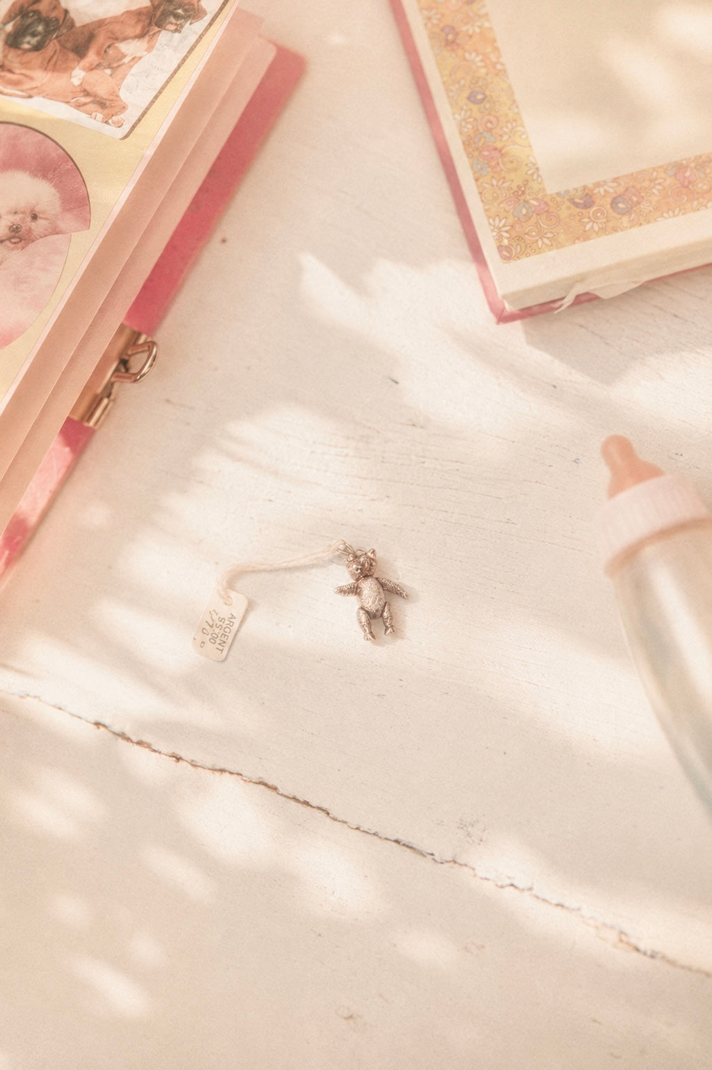VINTAGE pendentif ourson en argent