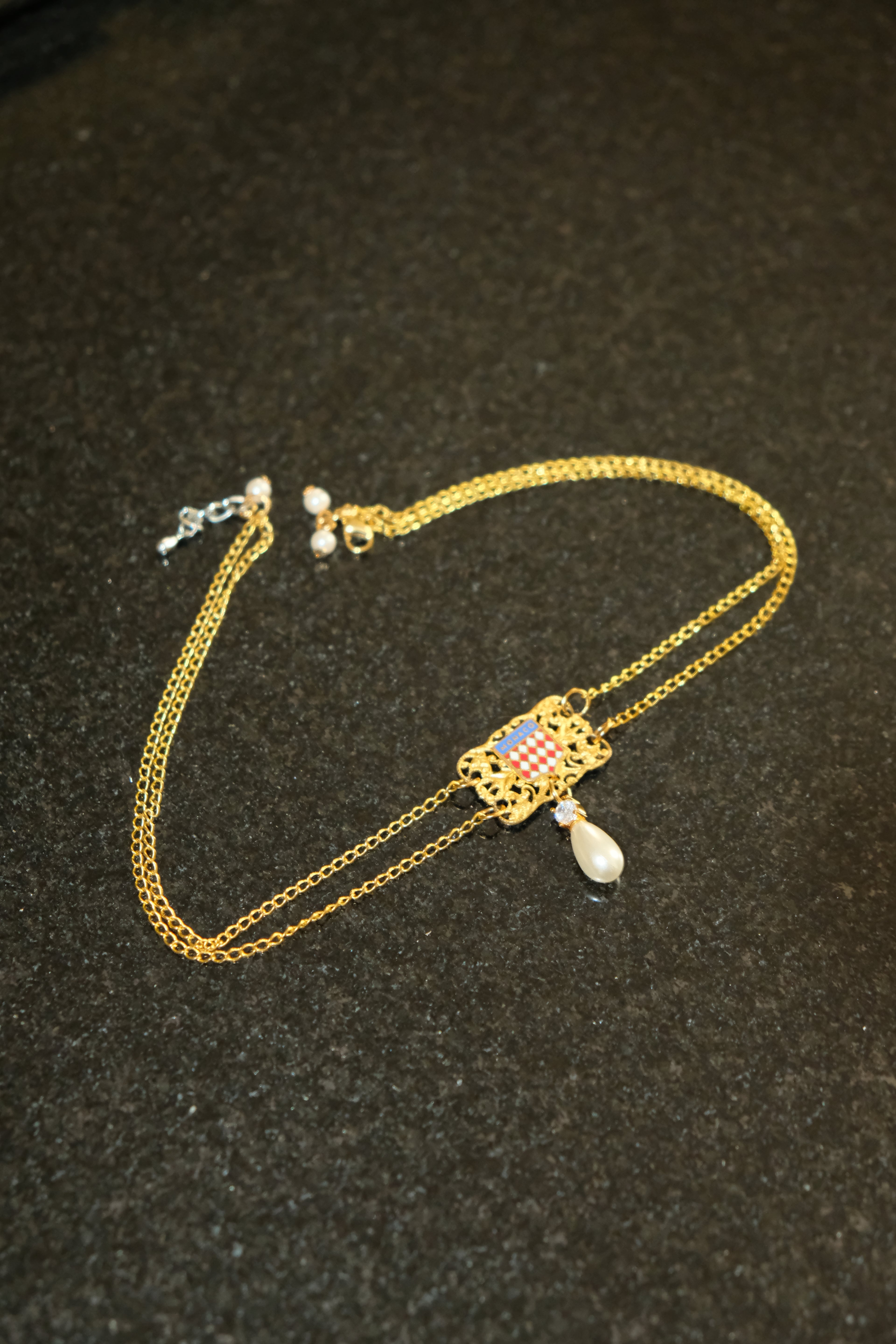 Collier Ras de cou ☀️ Monaco - Collection le Train Bleu