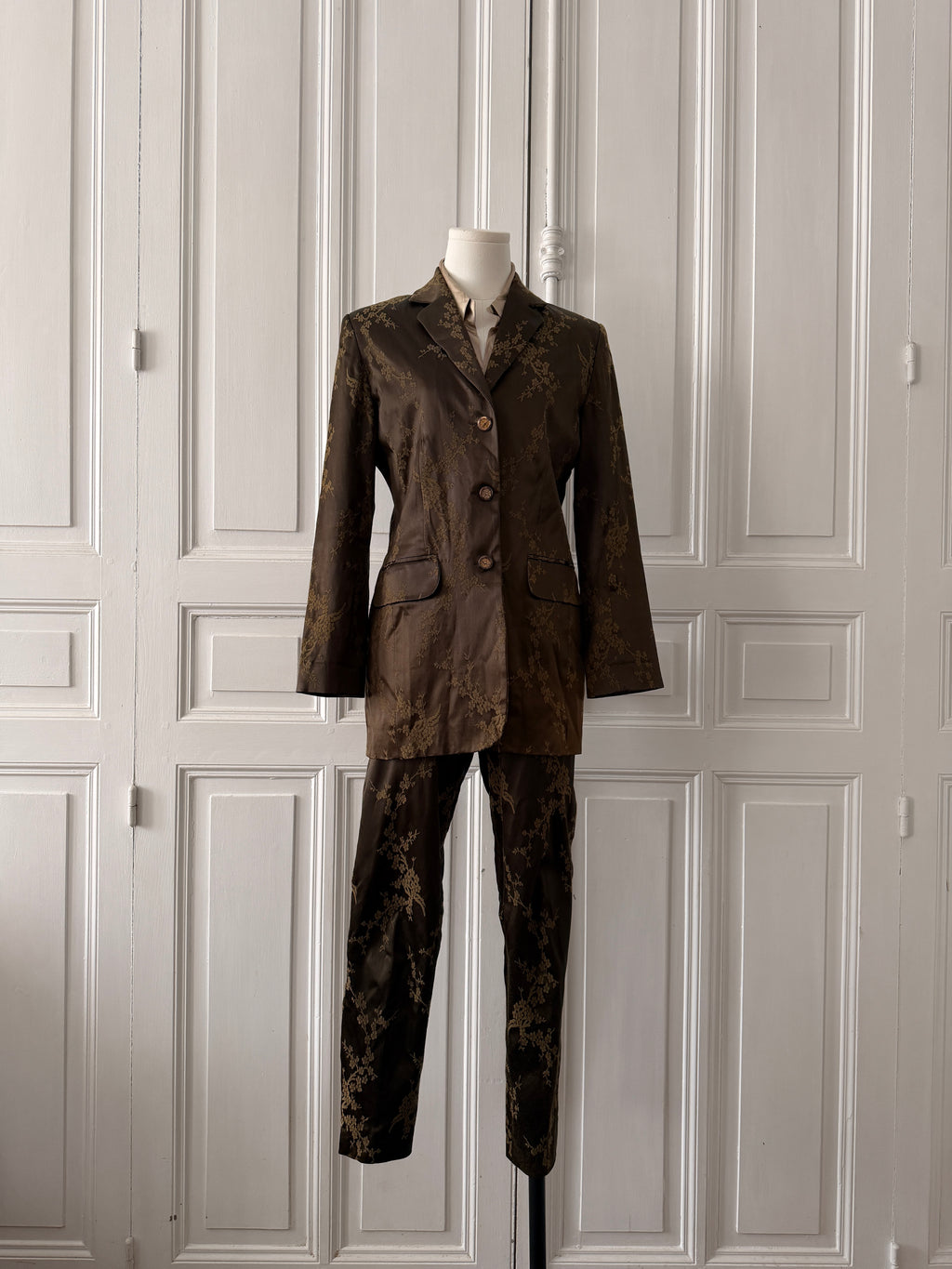 Y2K Ensemble tailleur veste pantalon Briefing taille 38