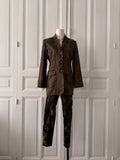 Y2K Ensemble tailleur veste pantalon Briefing taille 38