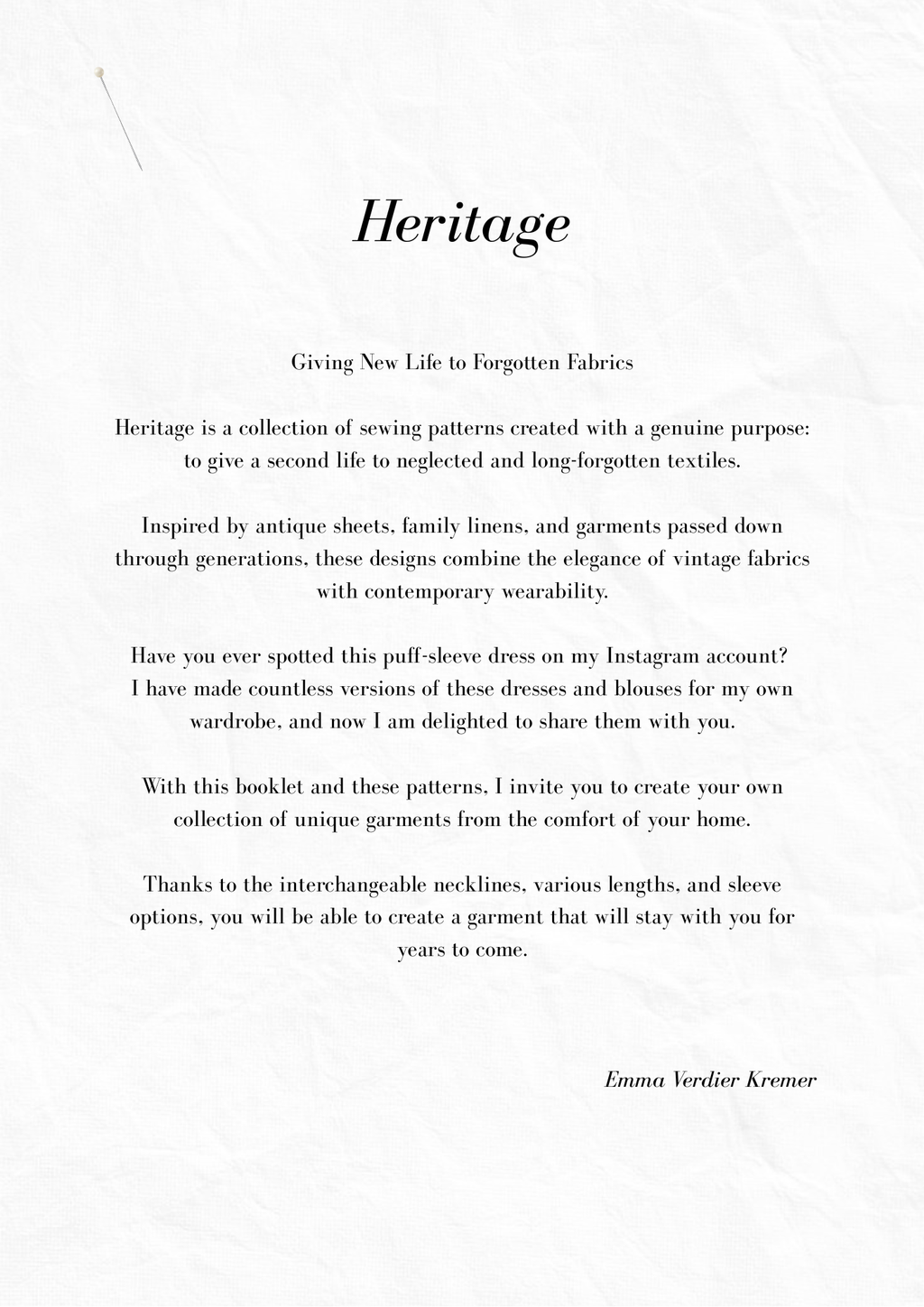 Patronage Collection Héritage Bilingue FR/AN