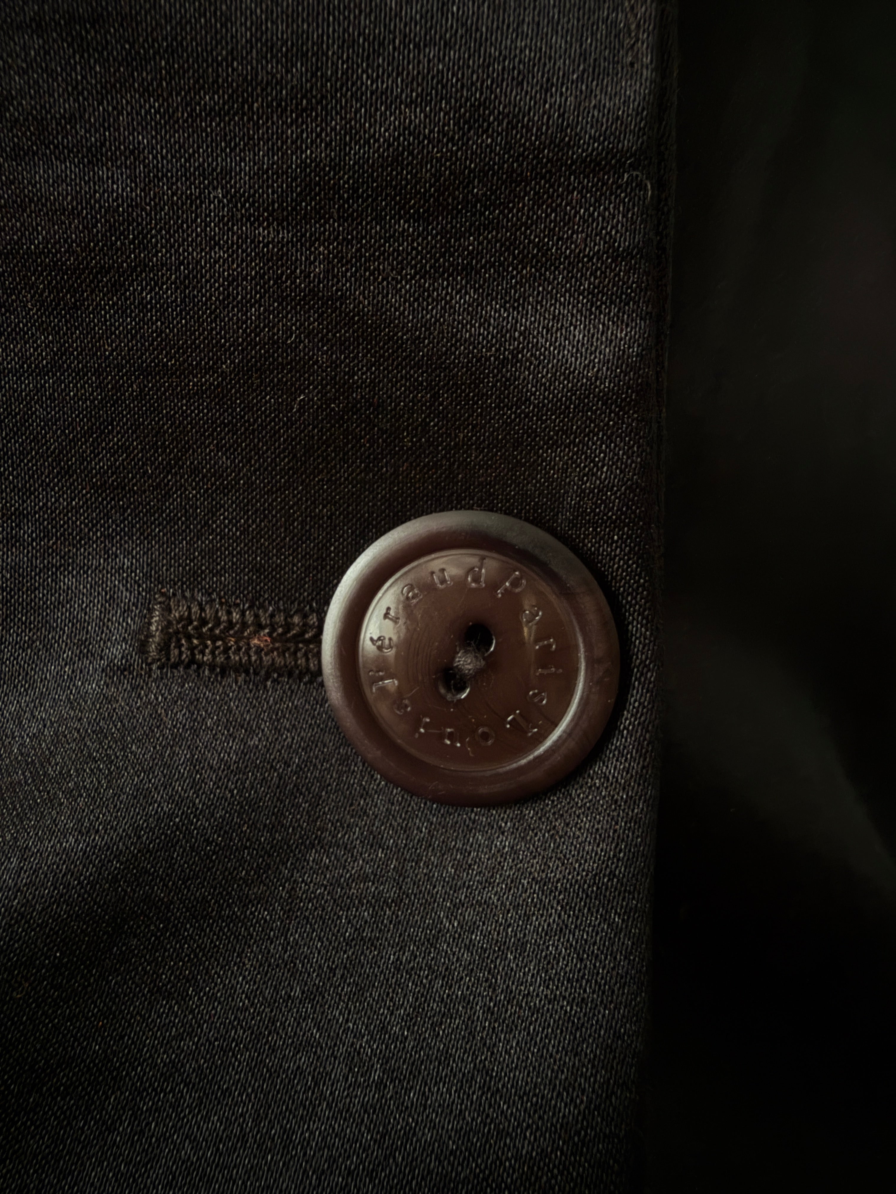 LOUIS FÈRAUD veste en soie noire taille 38