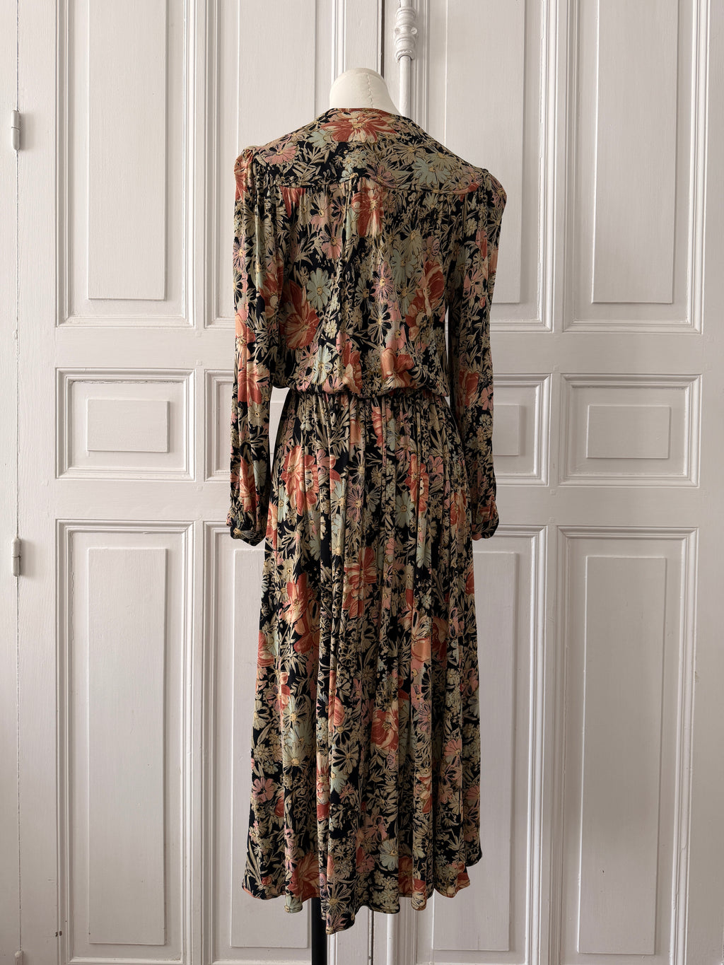 VINTAGE robe 90s imprimé fleuri taille 38