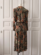 VINTAGE robe 90s imprimé fleuri taille 38