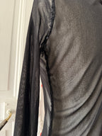 JEAN PAUL GAULTIER Top Mesh Maille noir taille L
