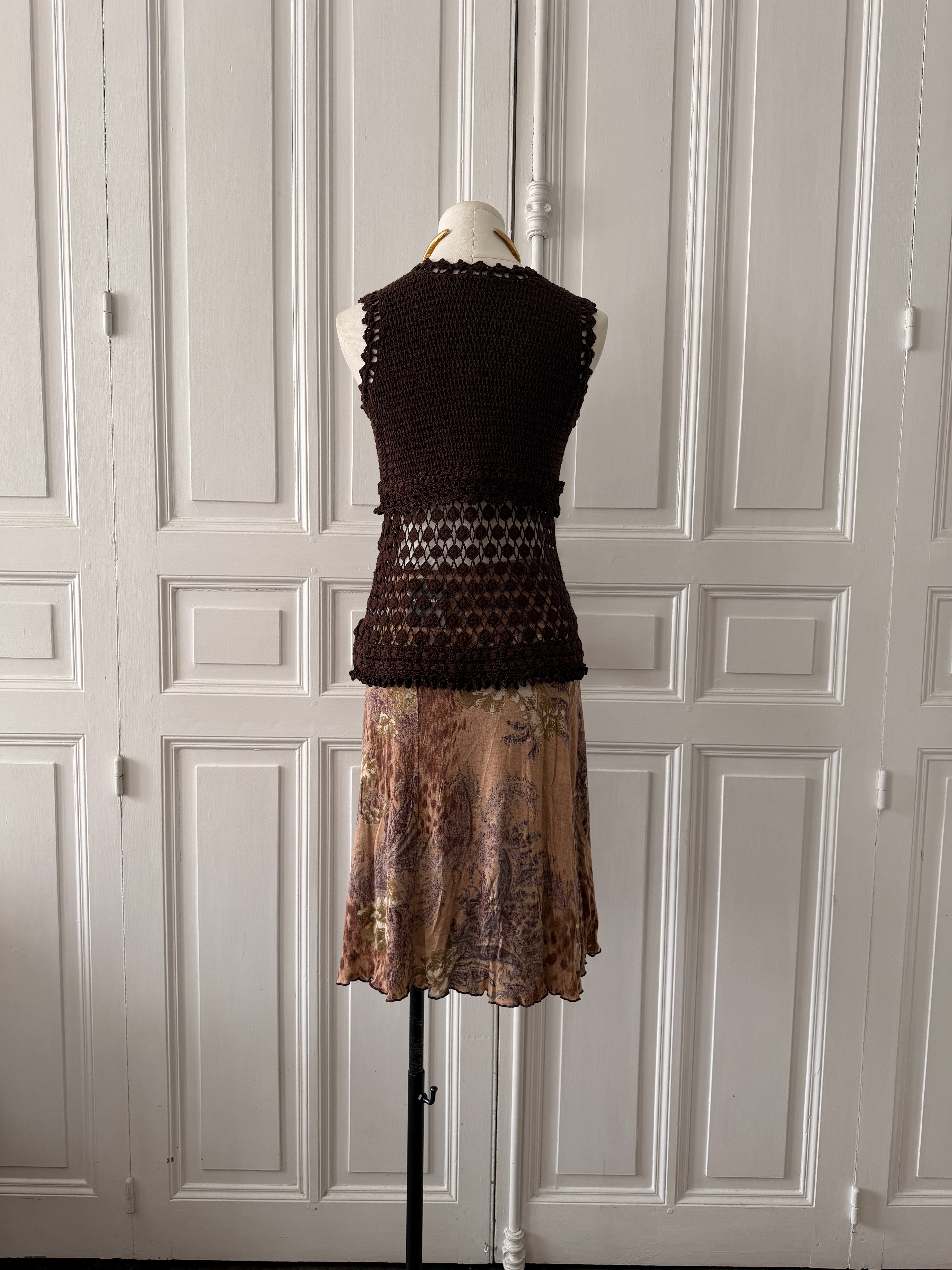 ANTIK BATIK jupe effet ancien prototype taille 36