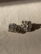 BALENCIAGA Clips argentés strass