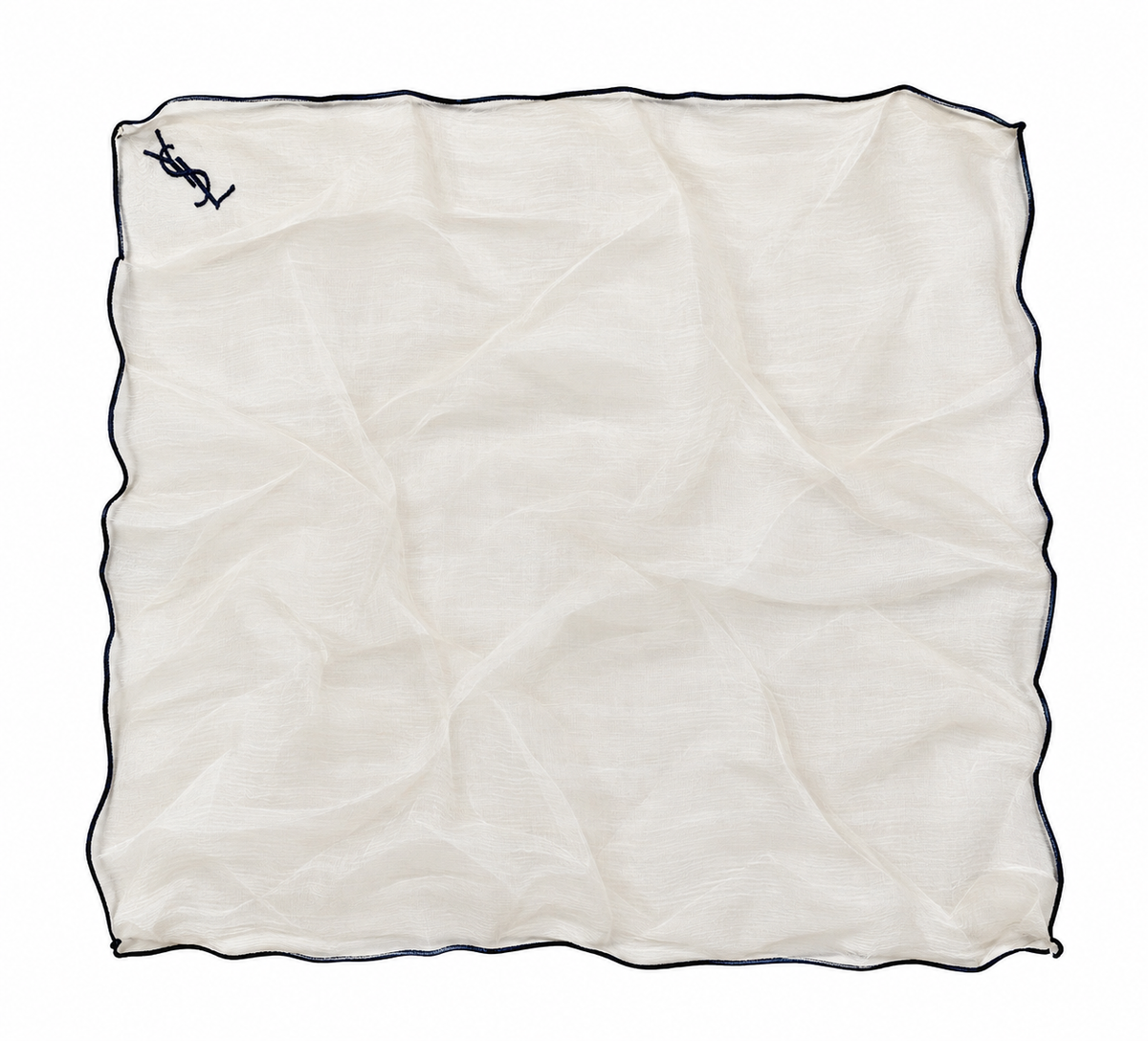 YSL Petit foulard de soie brodé