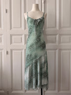 Y2K VINTAGE robe imprimée python bleu Tiffany, designer londonien taille 38