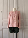VINTAGE made in France veste tweed rose taille 38