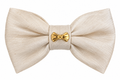 NINA RICCI barrette noeud vintage blanc