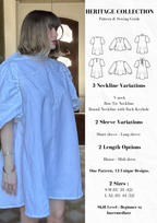 Patron de Couture- Collection Héritage- Bilingue FR/EN - Plus de 12 options pour une garde robe unique ✨
