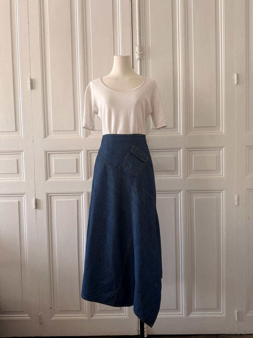 YVES SAINT LAURENT t shirt blanc vintage 42
