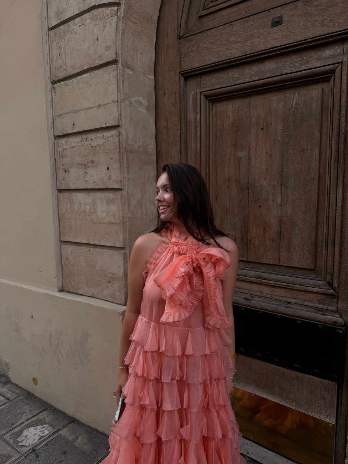GIAMBATTISTA VALLI Robe en soie à volants