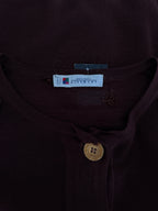 GIVENCHY boutiques veste cardigan/ pull en laine marron boutons dorés