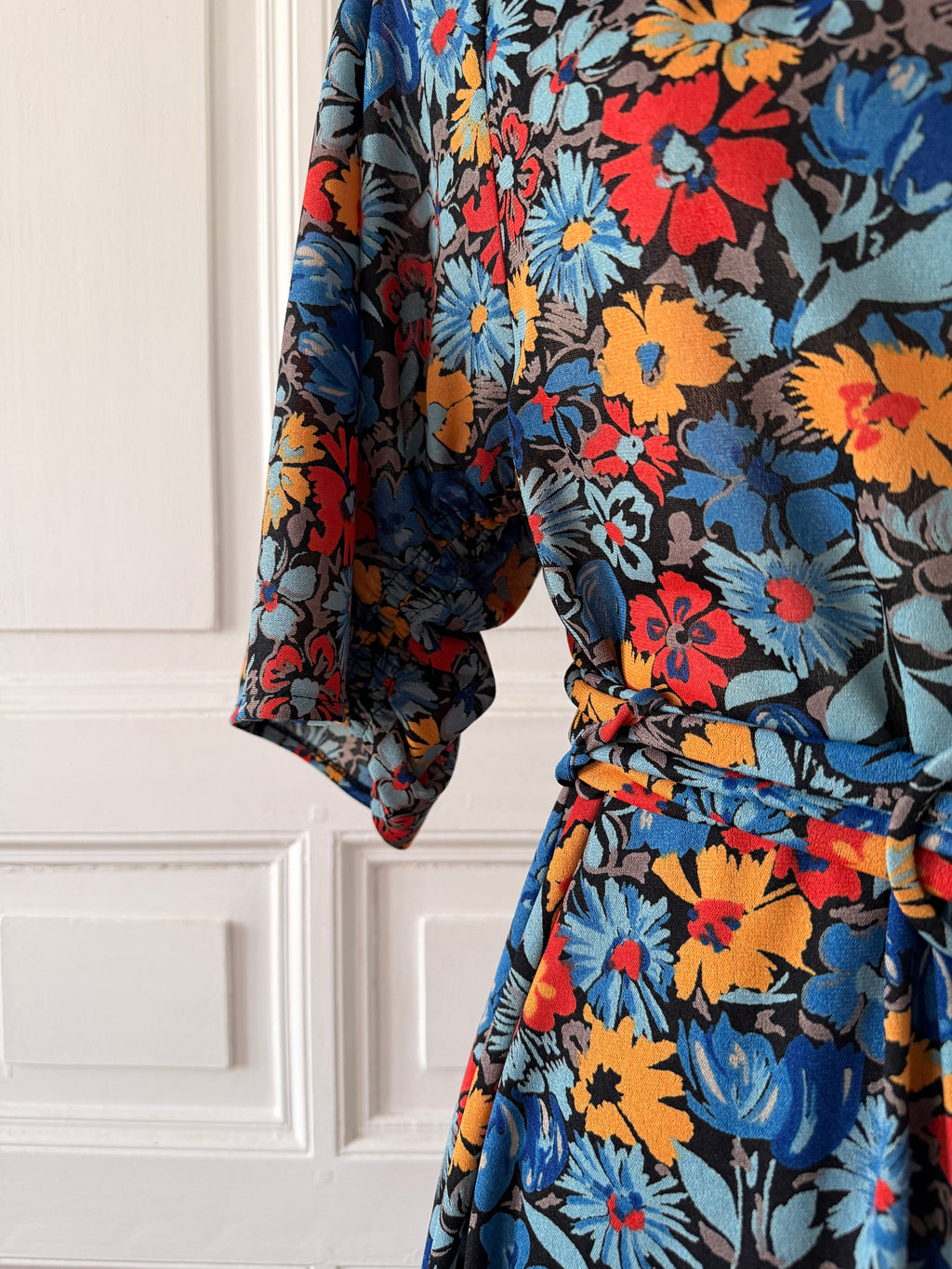 VINTAGE Made in France robe fleurie multicolore taille 1