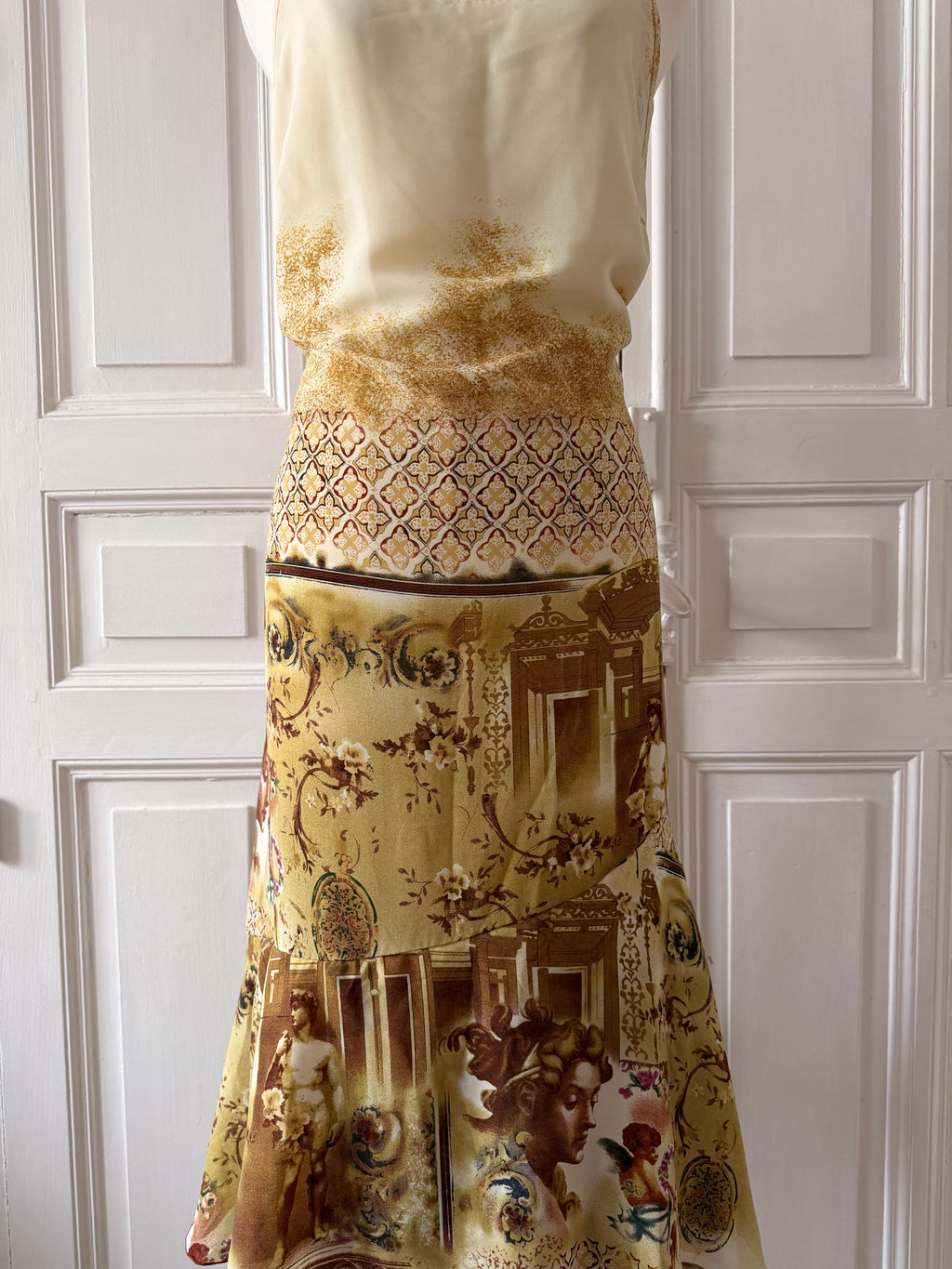 Y2K robe mousseline doublée XL