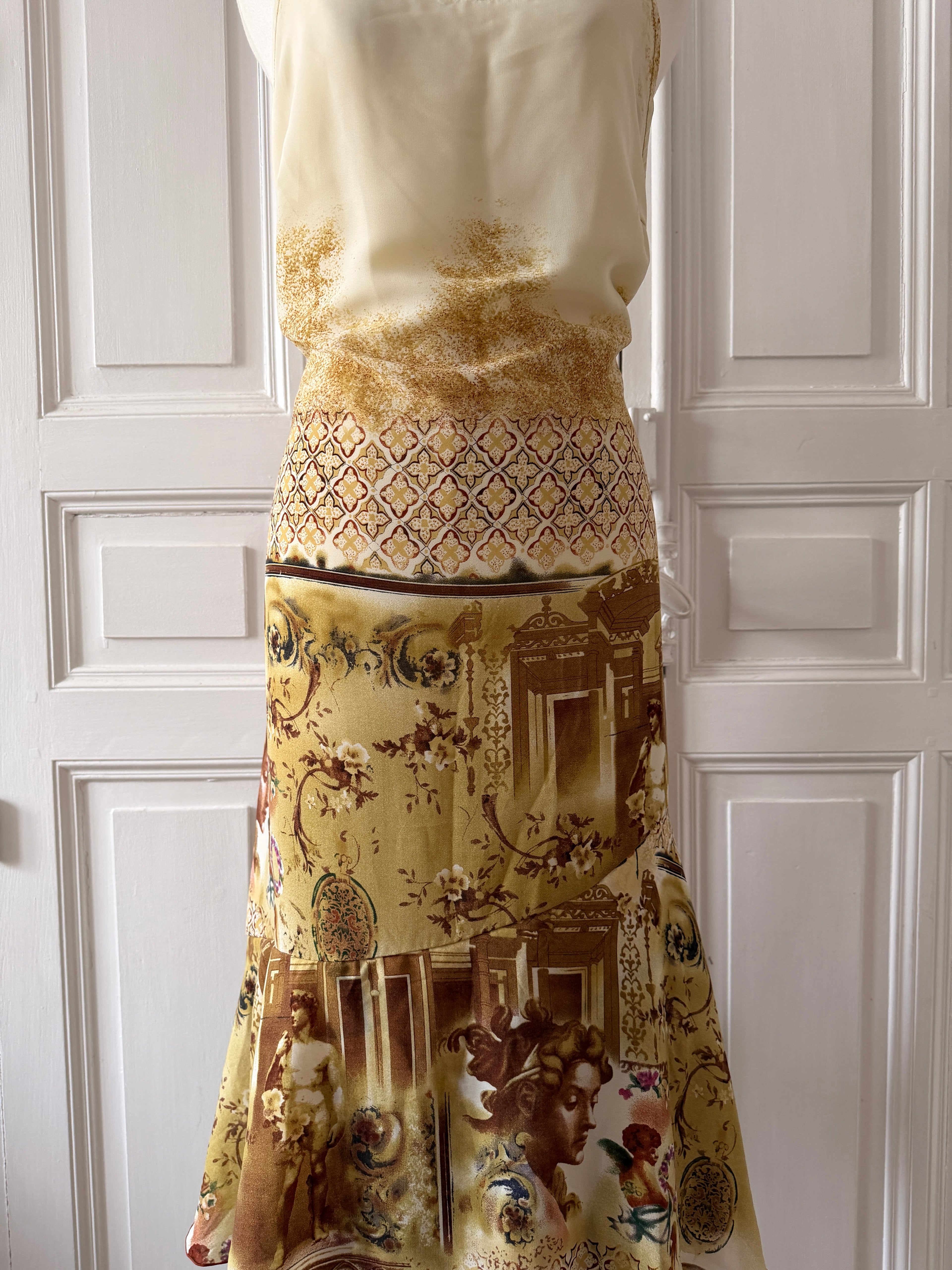 Y2K robe mousseline doublée XL