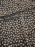 LOLITA LEMPICKA Paris petit foulard façon de poche en soie noir et écru