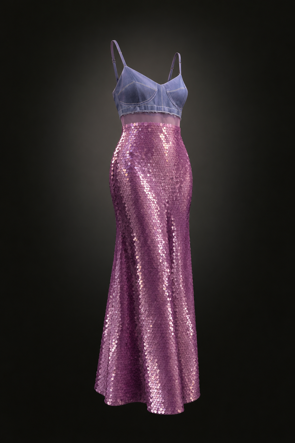 VICTORIA BECKHAM Robe en soie et sequins