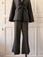 BCBG MAX AZRIA Ensemble tailleur pantalon veste manche longue taille 38