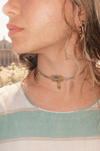EMMA VERDIER KREMER- Collier Ras de cou ☀️ Menton - Collection le Train Bleu