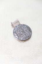 VINTAGE Pendentif en argent et porcelaine