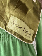 JEANNE LANVIN Paris carré de soie foulard vintage