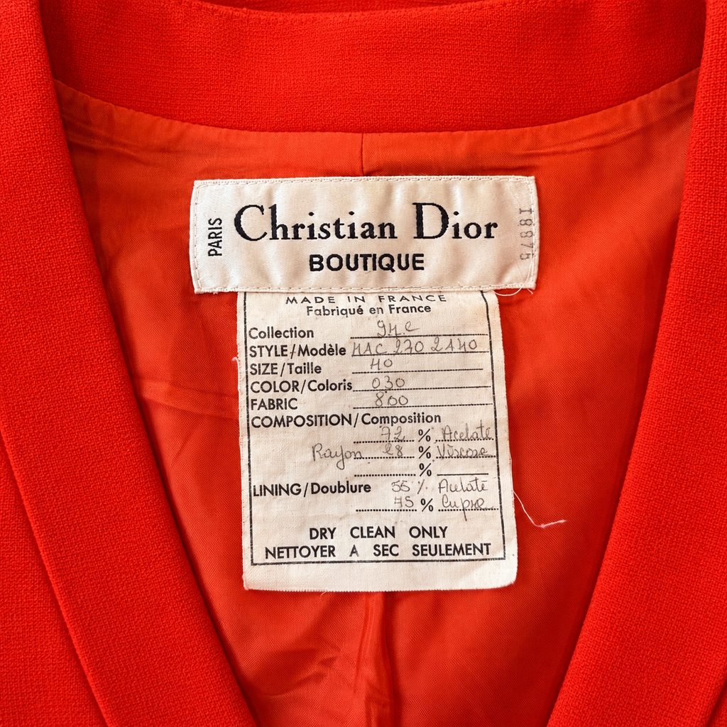 CHRISTIAN DIOR BOUTIQUE Blazer par Gianfranco Ferré