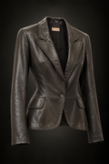 ALAÏA Veste en cuir d’agneau trempé