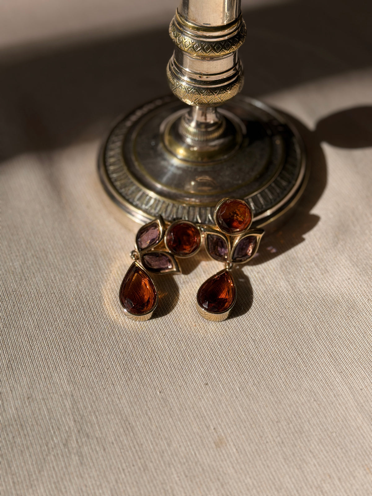 VINTAGE Boucles d’oreilles à clip attribuées à Philippe Ferrandi 90s