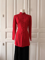 Y2K Vintage 1 2 3 veste Brandebourg taille 38 style japonisant