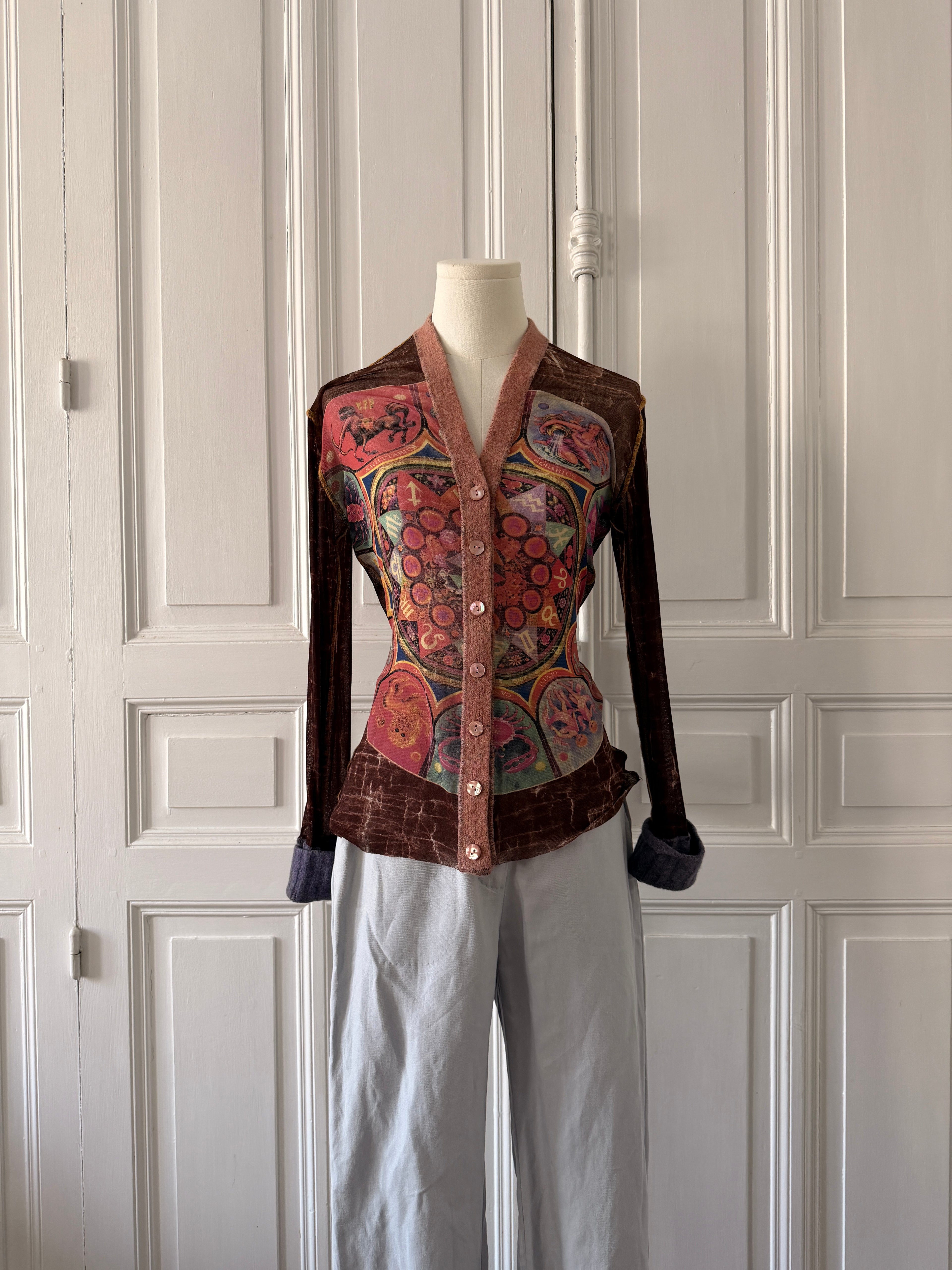 JEAN PAUL GAULTIER Veste en mesh astro rare taille L