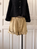 CHLOE Short lin beige taille 38
