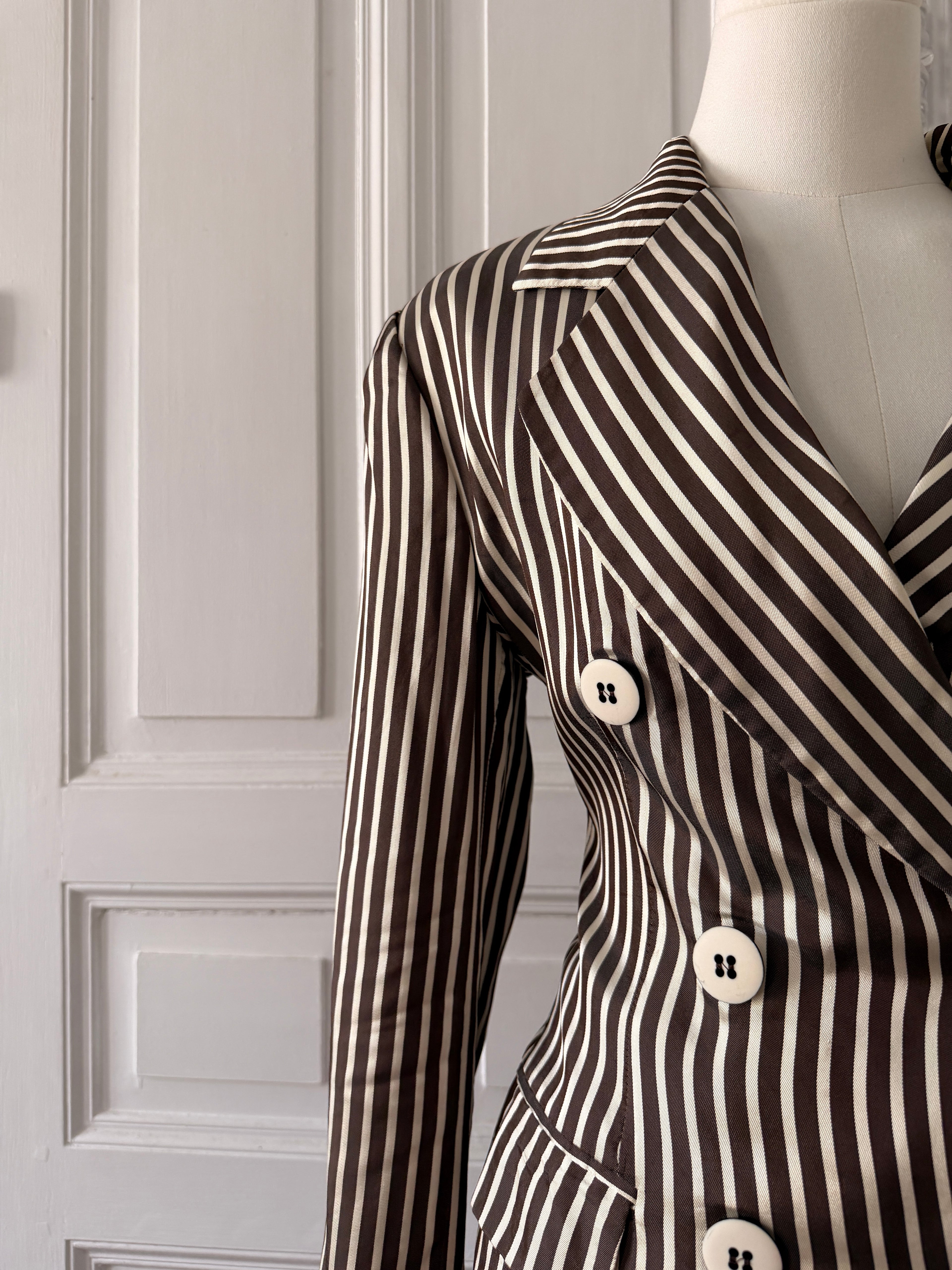 GIANFRANCO FERRE studio blazer rayé 36