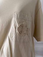CHRISTIAN DIOR T-shirt en coton beige taille 42