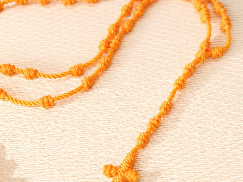 ARTISANAL Chapelet Brésilien tissé orange