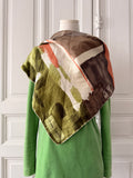 JEANNE LANVIN Paris carré de soie foulard vintage
