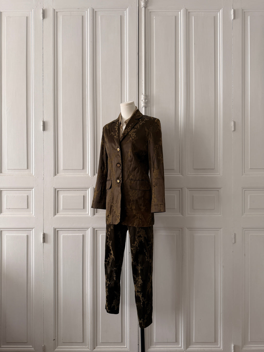 Y2K Ensemble tailleur veste pantalon Briefing taille 38