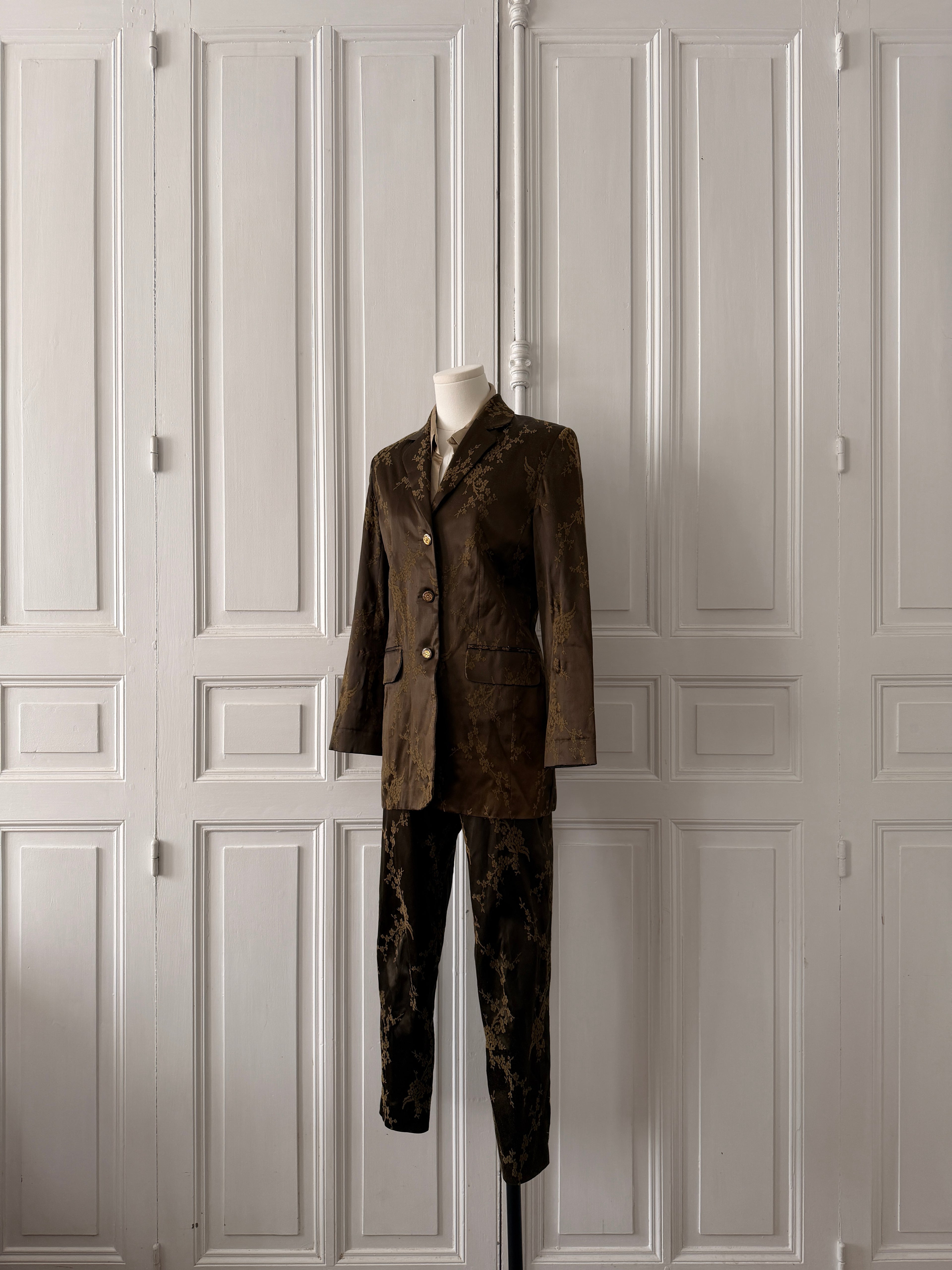 Y2K Ensemble tailleur veste pantalon Briefing taille 38