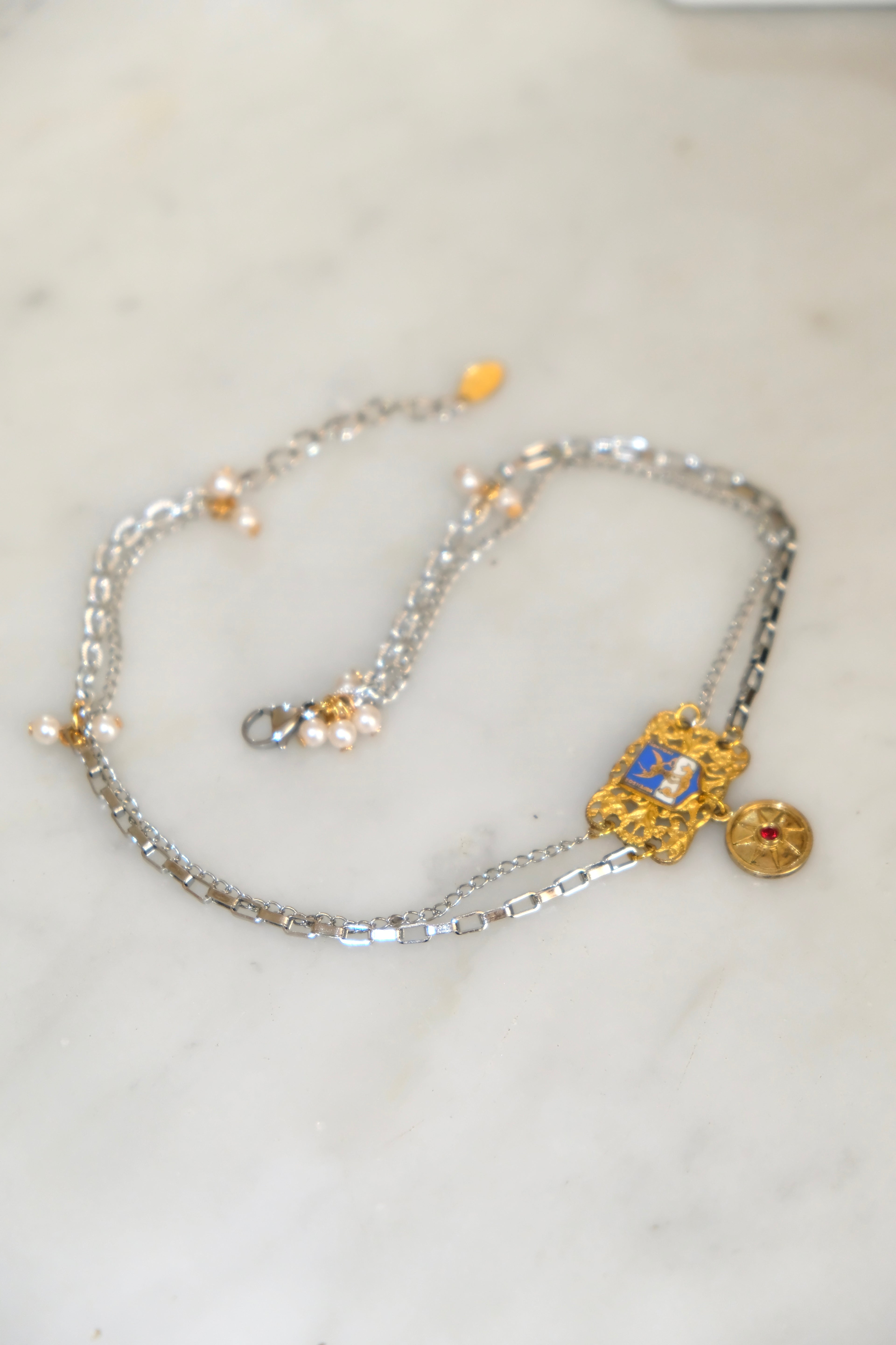 Collier Ras de cou ☀️ Menton - Collection le Train Bleu