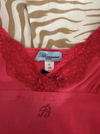 BLUMARINE underwear y2k top rose à bretelle