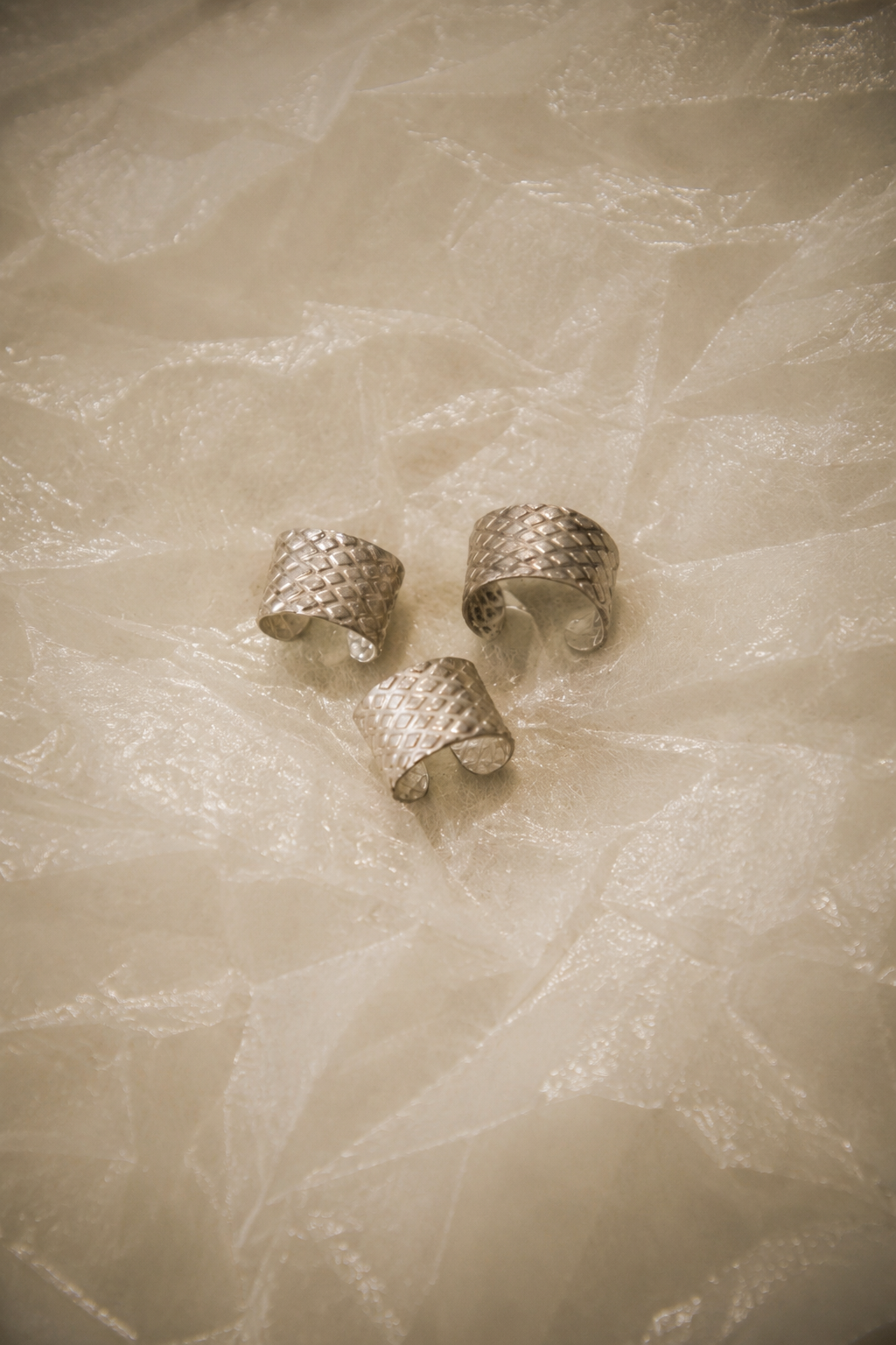 ARGENT Bague de pied en argent