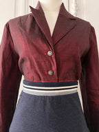 Y2K Veste en toile élastique rouge taille 40