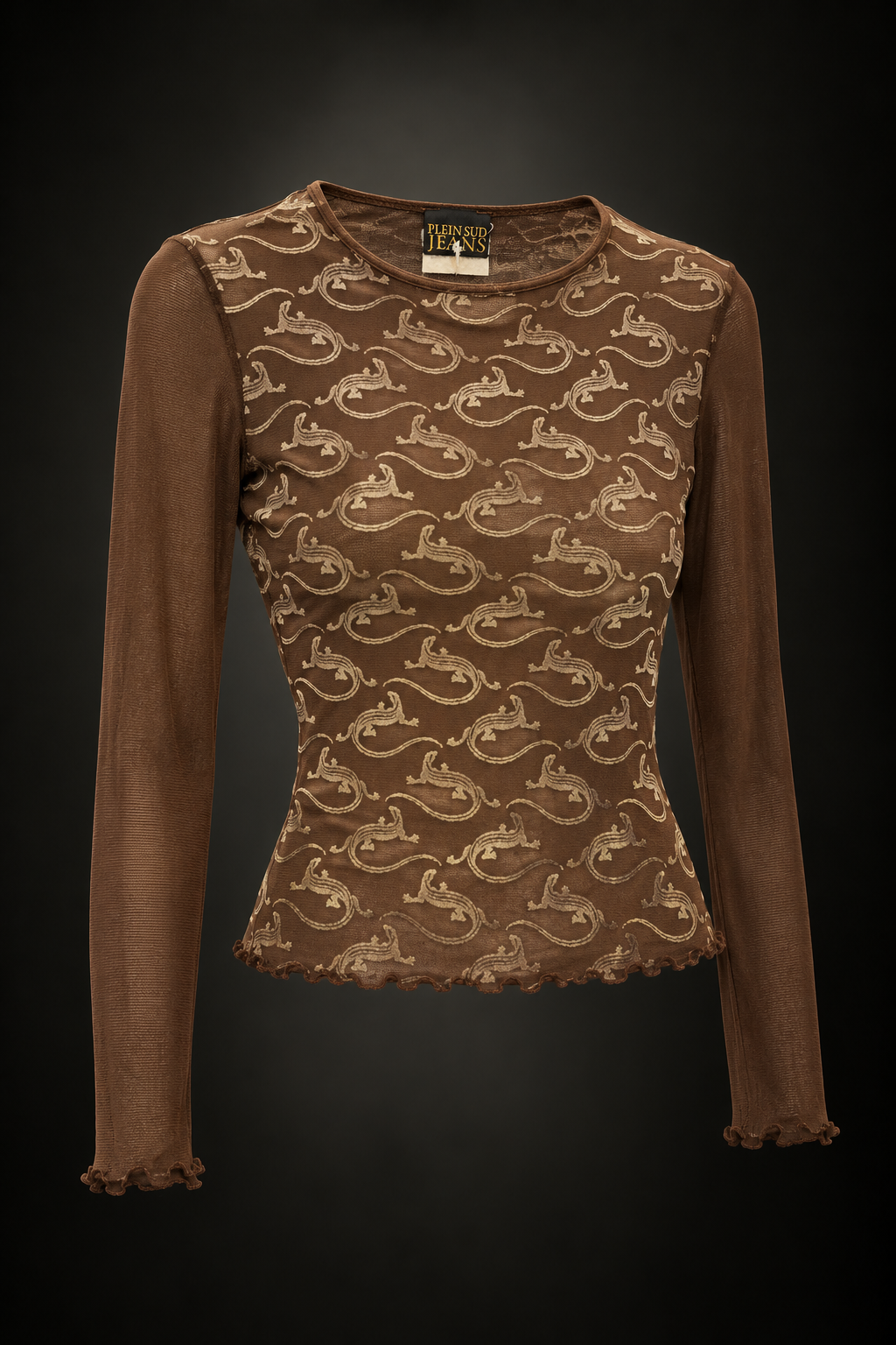 PLEIN SUD Jeans- top en maille mesh