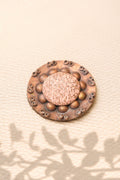 BRONZE Jean AUGIS Broche art déco en bronze émaillé comme des perles
